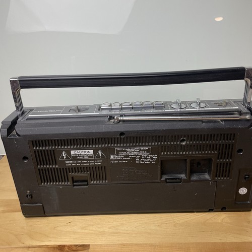 VINTAGE Boombox Hitachi TRK-6820H AM/FM Stereo Radio Works Please Read - Picture 8 of 14