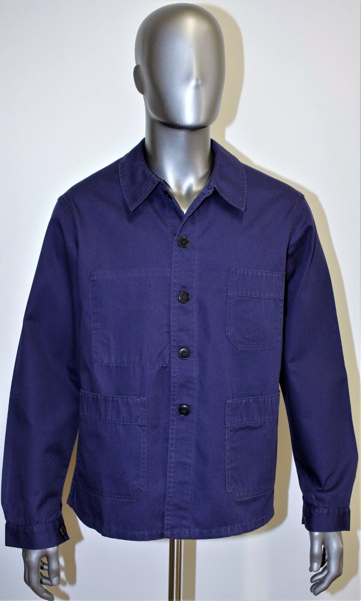 VINTAGE 70s ADOLPHE LAFONT Work Chore Cotton Blend Jacket size L made in France