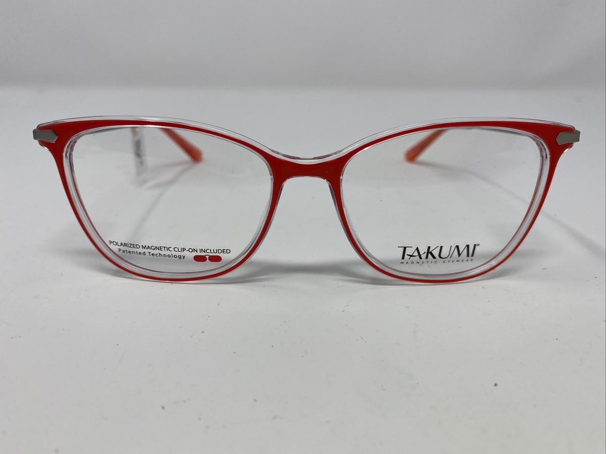 Takumi MOD TK1128 30 51-16-135 Red Crystal Full Rim Eyeglasses