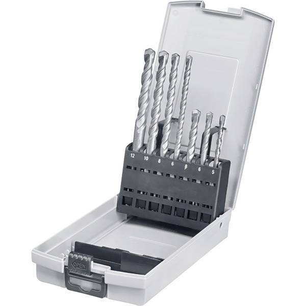 kwb 240700   Acciaio 40CR Kit punte perforatrici 7 parti 5 mm, 6 mm, 8 mm, 6 mm,