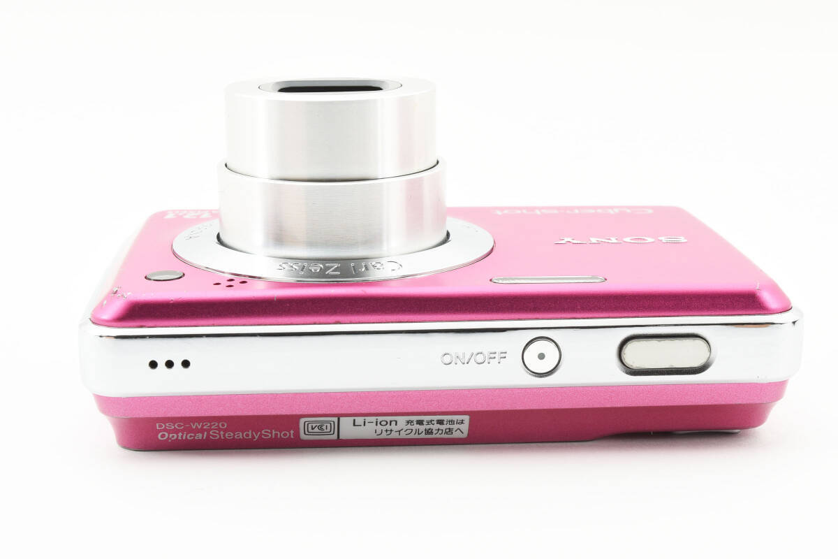SONY DSC-W220 Pink Cyber-Shot 4.0x Digital Camera Japanese only w