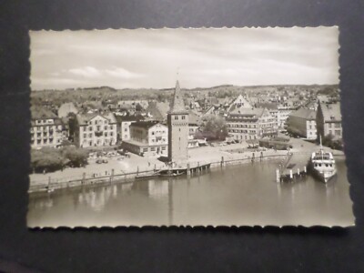 CP AK DEUTSCHLAND, 1955, LINDAU BODENSEE, siehe Briefmarke, VF POST CARD