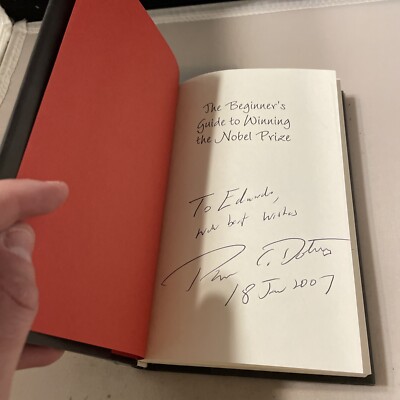 SIGNED Peter Doherty The Beginner's Guide to Winning the Nobel Prize Book
