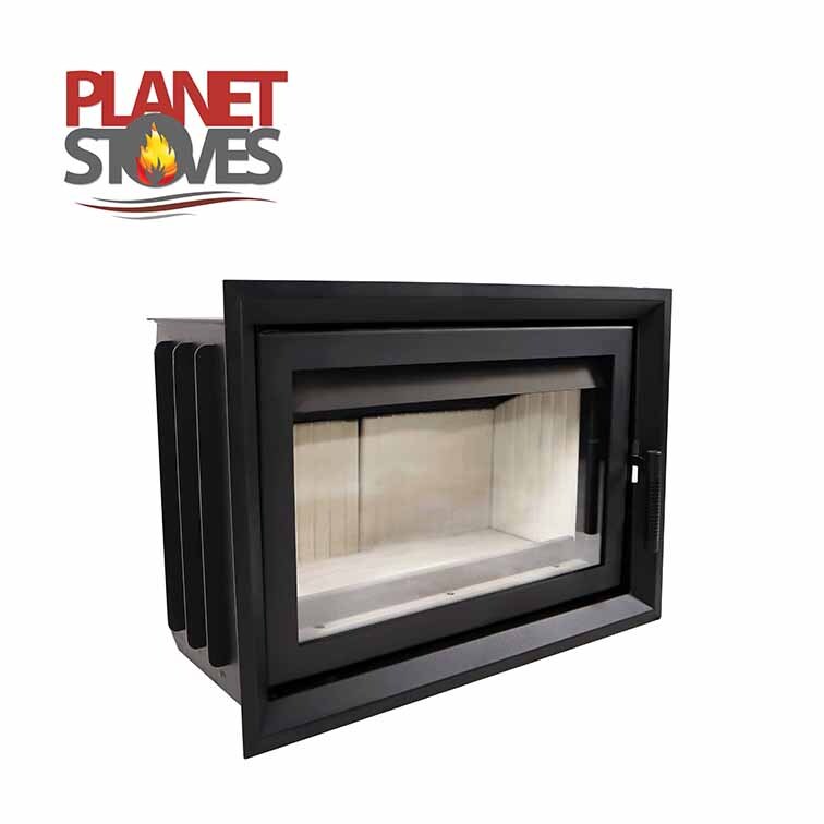 7kw Kratki Jas Contemporary Inset Wood Burning Stove With Optional Frame |  eBay