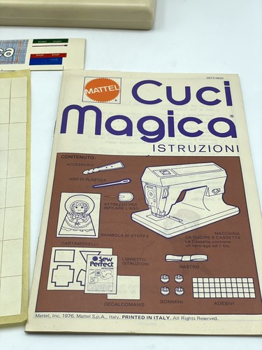 Vintage Mattel Sew Perfect Sewing Machine/ Patterns 1976 New Old Stock CN - Picture 4 of 11