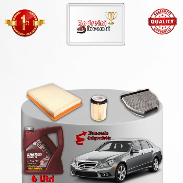 Wartungsset 3 Filter Und ÖL Mercedes Klasse E 180 W212 115KW 156PS Ab 2013-image