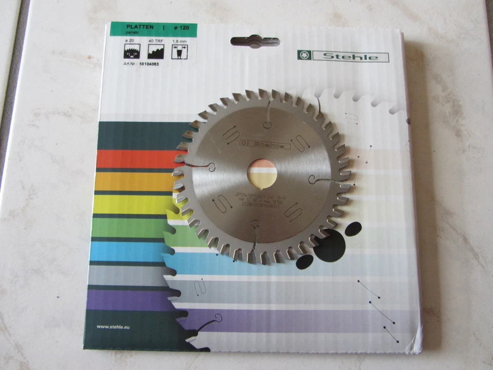 STEHLE HM/Widia Kreissägeblatt 120 x 1,8 x 20 Z 40 für Mafell KSS 300 Kapp-Sägesystem