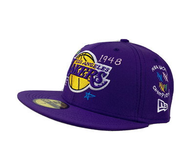 Los Angeles Lakers Scribble Collection NBA New Era 59FIFTY fitted