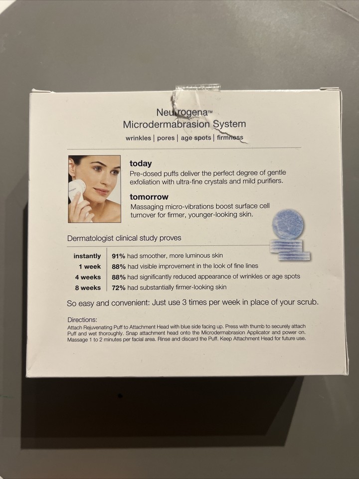 1 Neutrogena Microdermabrasion System 12 Puff Refills Included