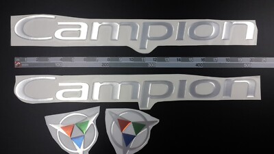 Campion boat Emblems 20'' chrome + FREE FAST delivery DHL express - Stickers Set