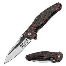 8.25" DARK FANTASY BLADES TWO TONE SPRING ASSISTED FOLDING KNIFE w/ POCKET CLIP
