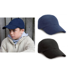 Result Headwear Junior low-profile heavy brushed cotton cap