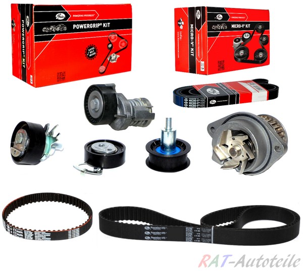 Gates Zahnriemen KIT Wapu+Keil.R.Satz VW Caddy III Golf 5 6 IV V VI Golf Plus-image