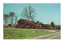 Postcard: Pair of Articulated Locomotives, Chesapeake & Ohio Railroad, Mint