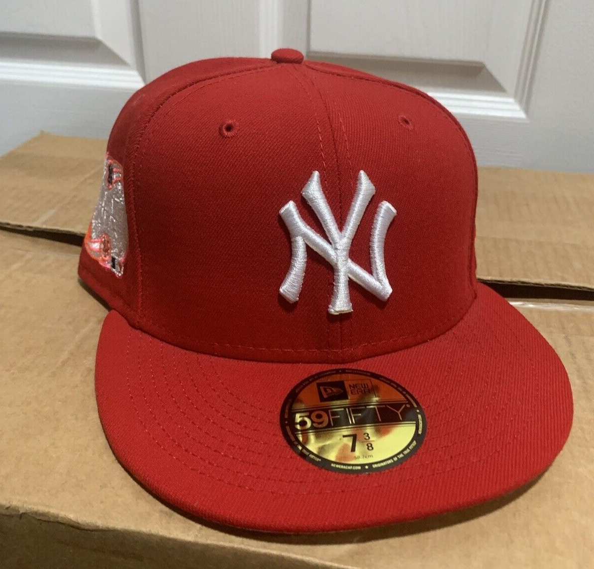 New Era New York Yankees Subway Series Patch 59FIFTY Hat Red Size New Era New York Yankees Subway Series Patch 59FIFTY Hat Red Size