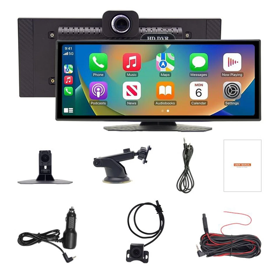 11,26 Zoll display Apple carplay Android auto 4K dashcam autoradio HD IPS screen - Bild 1 von 4