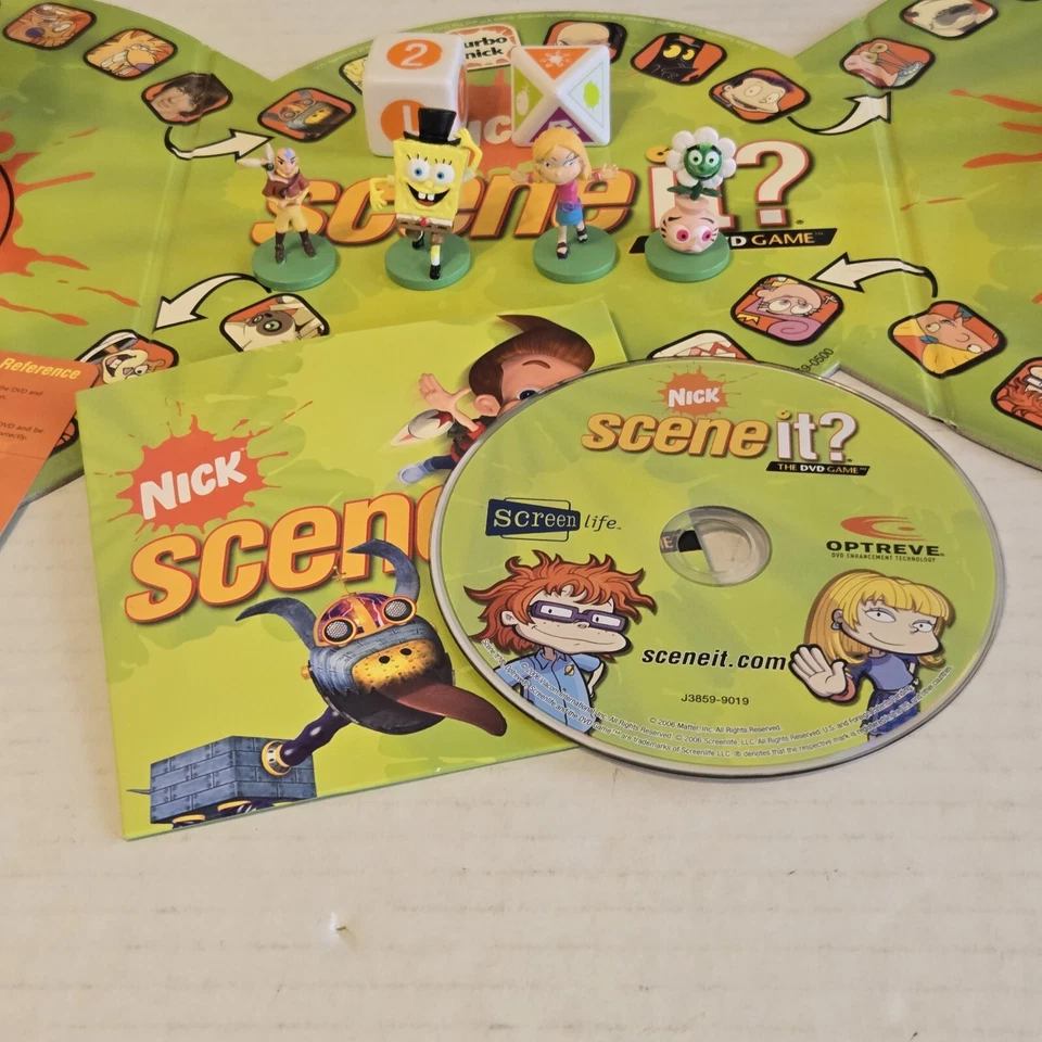 NICK Scene It? DVD Game Nickelodeon Mattel **COMPLETE** - Image 4 of 4