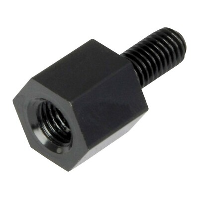 Spiegeladapter 8 mm Gewinde auf 10 mm Montage Konverter schwarz