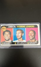 1970-71 Topps - League Leaders Kareem Abdul-Jabbar, Jerry West, Elvin Hayes #1