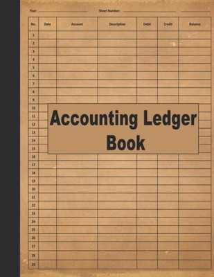Bookkeeping Ledger Notebook 8.5x11 Income Expense for Business Office NEW