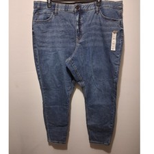 Ava  Viv Womens Size 26 High Rise Skinny Jeans Blue Denim Comfort Waist Stretch