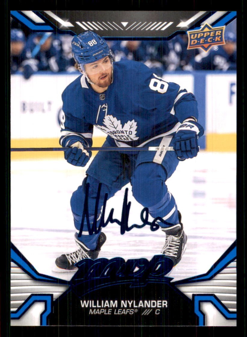 2022-23 Upper Deck MVP Blue Script #34 William Nylander Toronto Maple Leafs