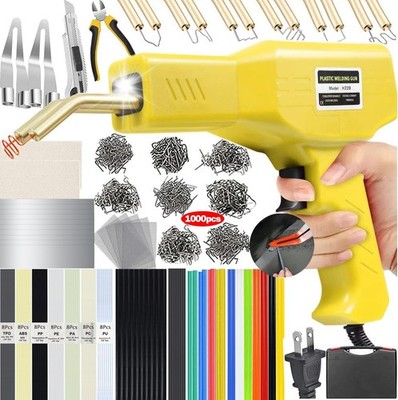 220W Plastic Welder,2 in 1 Plastic Welding Kit 1000PCS Hot Staples Plastic Re...