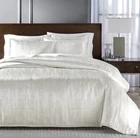 Hotel Collection Fractured Geo White 3 Piece FULL / QUEEN Duvet Cover Set