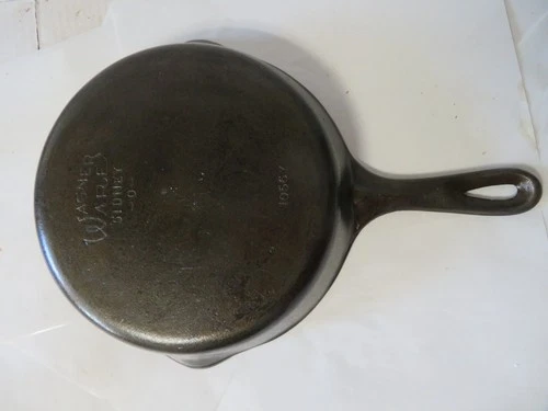 Wagner Ware Sidney -0- Stylized Logo #6 Cast Iron Skillet 1056 Y Clean & Nice!