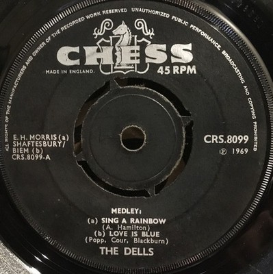 The Dells - Medley: (a) Sing A Rainbow (b) Love Is Blue / Hallelujah Baby (7'') (