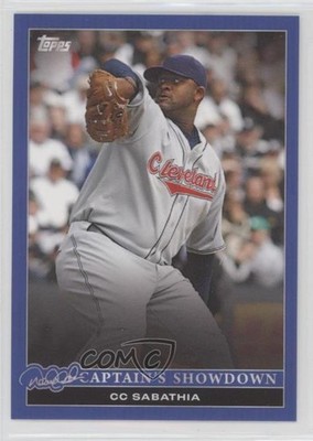 2022 Topps Derek Jeter Call of the Captain Blue 21/25 CC Sabathia #48 HOF rs2