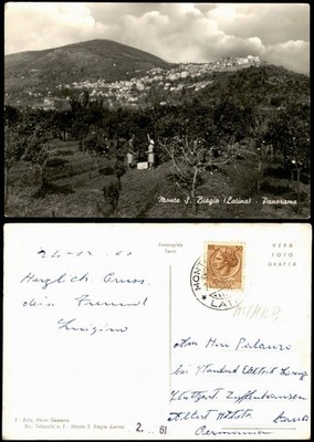 Cartoline Monte San Biagio Panorama Ansicht 1960