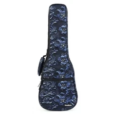  Ukulele Case Gig Bag Padded Backpack For Concert 23" Mystery Blosoom