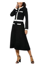 C Wonder Women's Sweater Dress Black