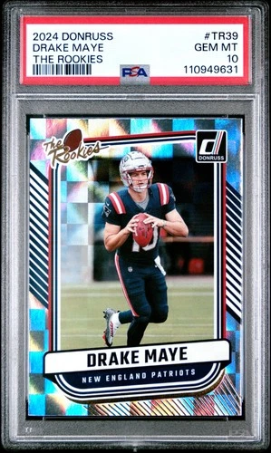 2024 Panini Donruss The Rookies #TR39 Drake Maye RC PSA 10