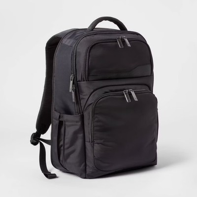 Signature Day Trip Backpack Black - Open Story: Water-Resistant Travel