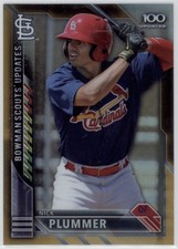 2016 Nick Plummer Bowman Chrome Top 100 Gold Refractor RC /50 #BSU-N (D441)