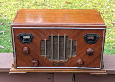 Rare 1930s Zenith 827 Chrome Front Radio