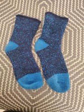 Cozy Two Toned Blue Fuzzy Cold Weather Socks for Women NWOT