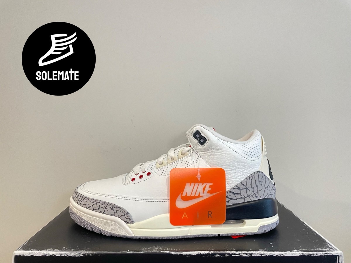 Nike Air Jordan 3 Retro White Cement Reimagined Men's🔥Fast Ship