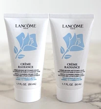 2 LANCOME Creme Radiance Gentle Cleansing Creamy-Foam 1.7 fl oz Travel Size