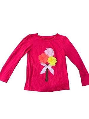 Baby Gap Toddler Five Years Floral Pink Shirt EUC