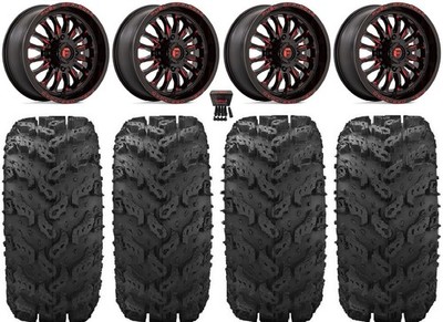 Fuel ARC 20'' Wheels Red 30'' Reptile Tires Can-Am Defender
