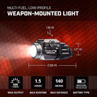 TLR-7X 800 lumens rail mounted tactical light black-