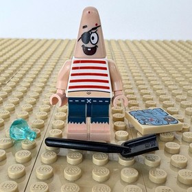 LEGO, SpongeBob: Pirate Patrick, SHOVEL, MAP, JEWEL, bob033, 3817, DUTCHMAN 2012