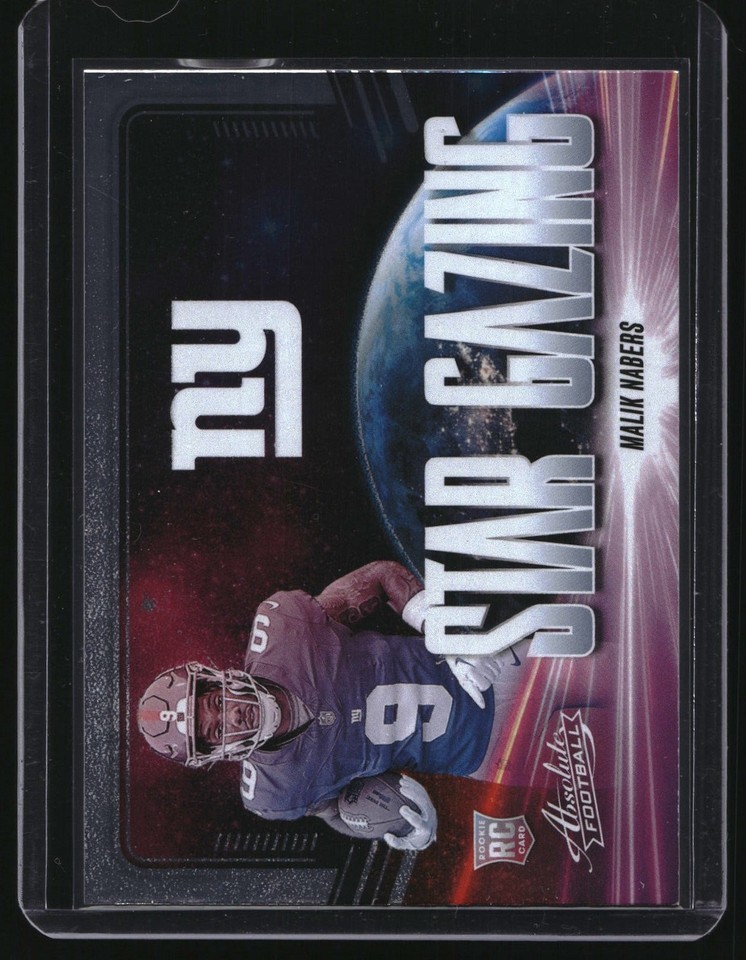 2024 Panini Absolute Malik Nabers #SG-MNS Star Gazing New York Giants
