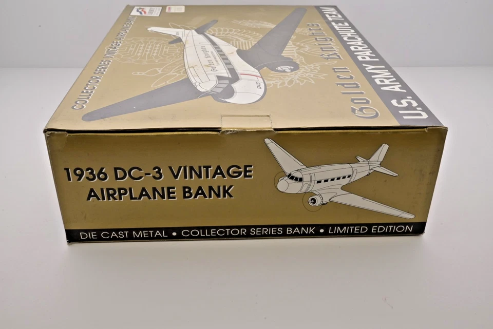 Ejército de los Estados Unidos Caballeros Dorados SpecCast Diecast Avión Monedas Banco Doble Haya Modelo 18 Foto 4 de 4