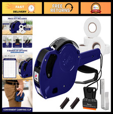 Price Gun Kit with 5,000 Blank Labels, 2 Ink Rollers  Clip - Retail Pricing Too
