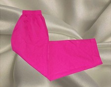 Vintage Womens XLG Pink Pull‑On Pants Made in USA Elastic Waist w/ Pockets