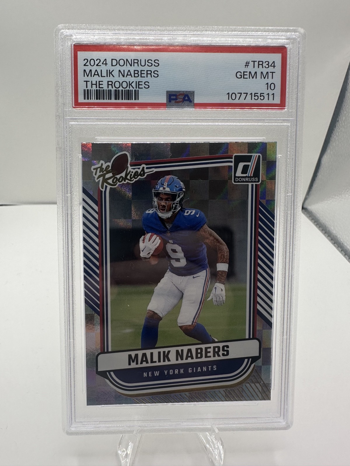 Malik Nabers Panini Donruss the Rookies #TR34 Base